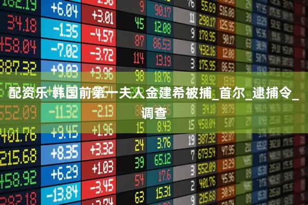 配资乐 韩国前第一夫人金建希被捕_首尔_逮捕令_调查